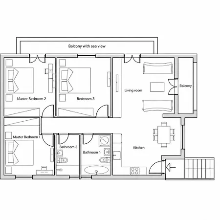 Santorini Symmetry Apartment-spacious For Up To 8 Guests In Megalochori Village Apartamento Megalokori